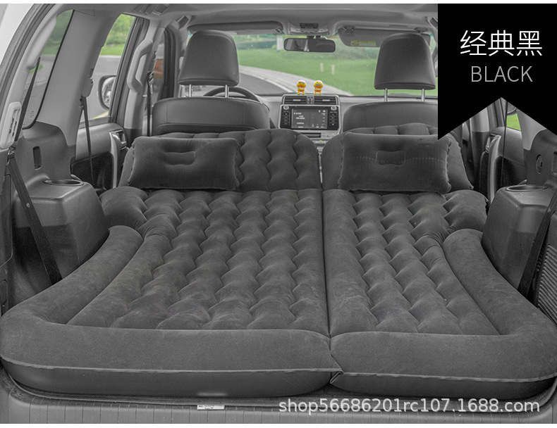 Suv Car Trunk Inflatable Mattress Air Bed In-Car Sleeping Gadget Travel Bed Rear Seat Sleeping Pad