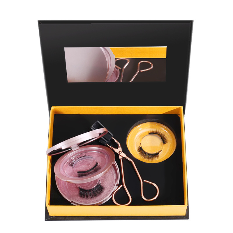 下睫毛假睫毛自然磁吸双磁力仿真睫毛贴女嫁接磁性假睫毛套装批发