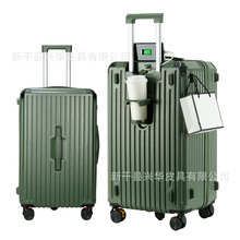 军绿色拉杆箱批发定 制logo图案万向轮密码旅行箱退伍箱包可扩展