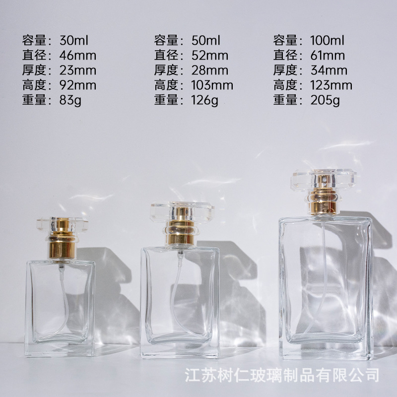 30 ml; transparente; Vidrio