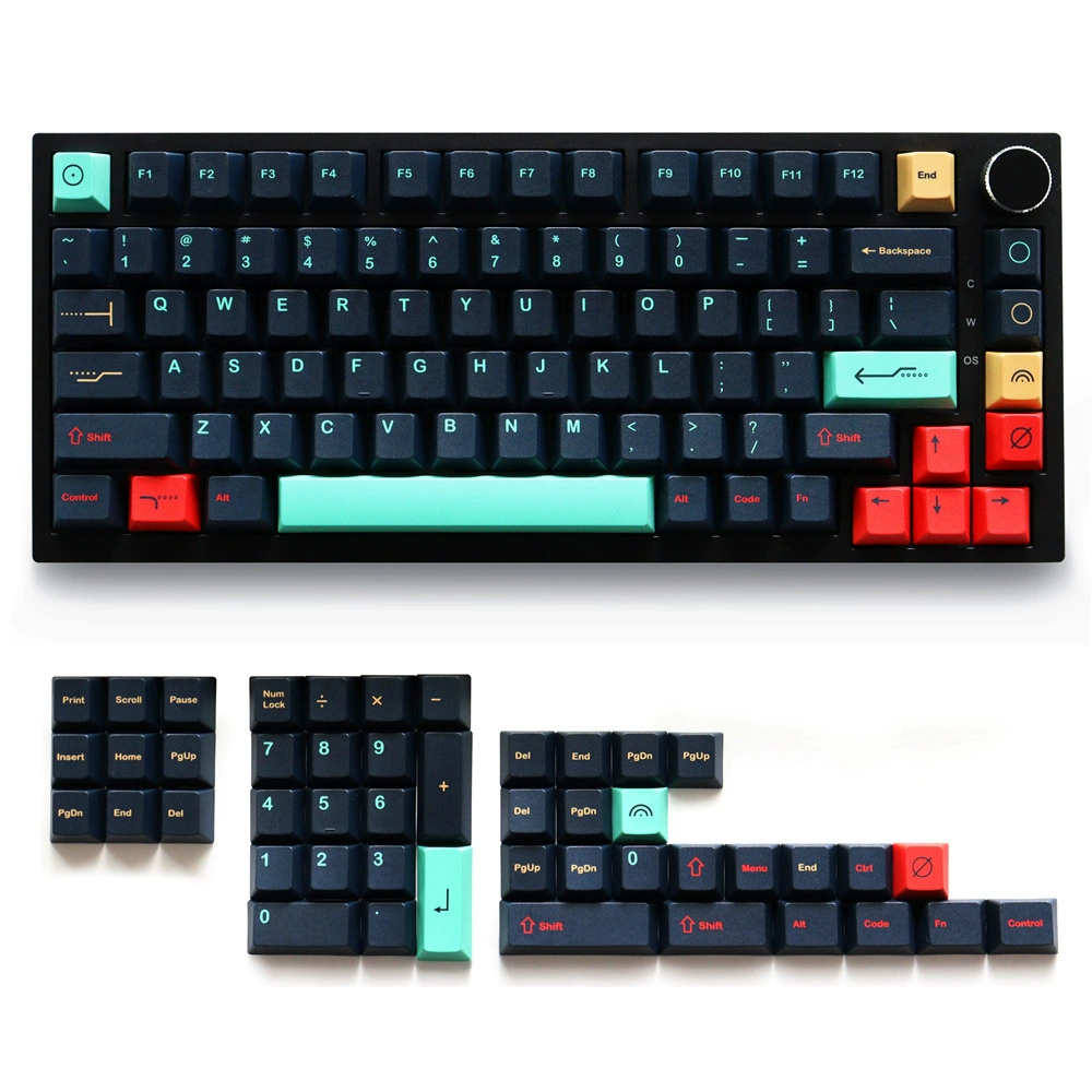 GMK Metropolis Metropolis Keycaps Original Height PBT Sublimation 129 Small Full Set of Mechanical Keyboard Caps