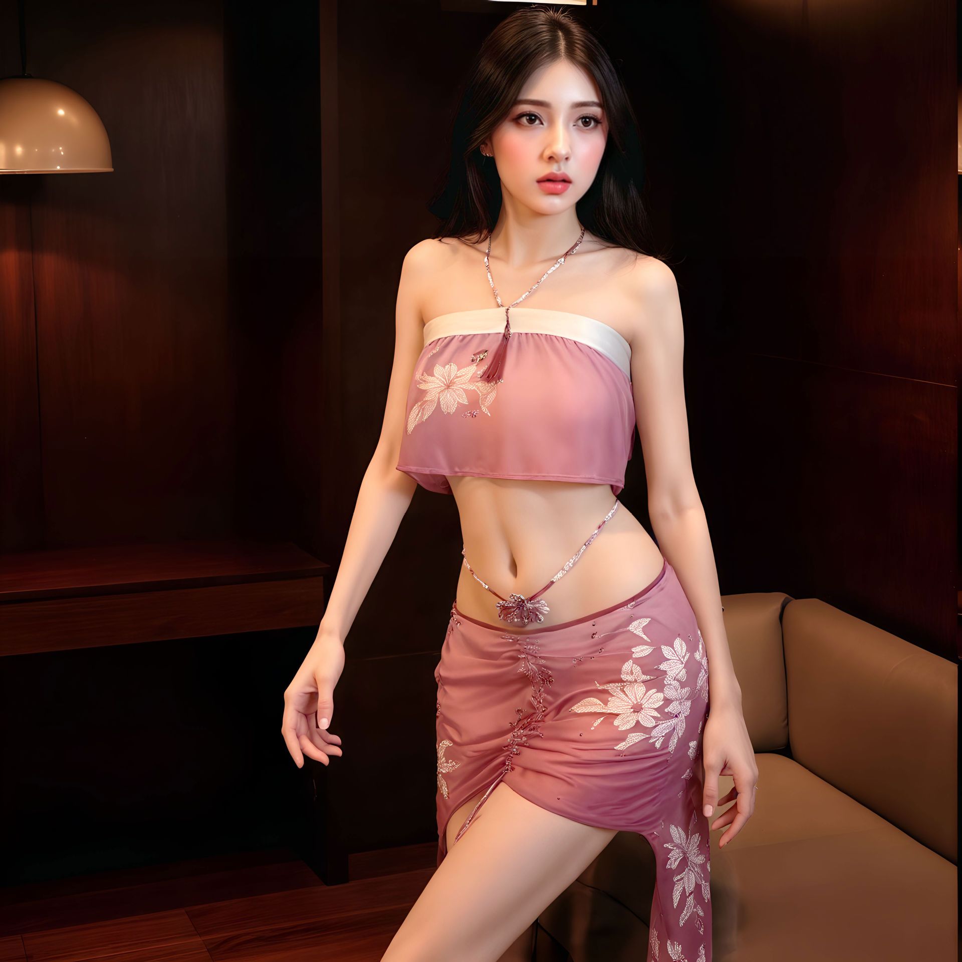 Private Moon Lingerie, Sexy Kimono Uniform, Ancient Style Nightdress, Ying Ning Meng, No-Removal Temptation,_voghion.com