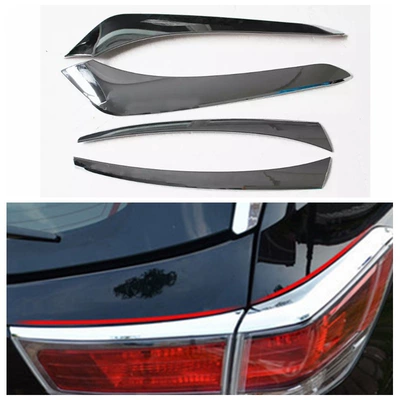 Window Trims Suitable for Toyota 18: Şüşə kənarı xromları/moldingləri - electroplating-tail-light-eyebrow-4l