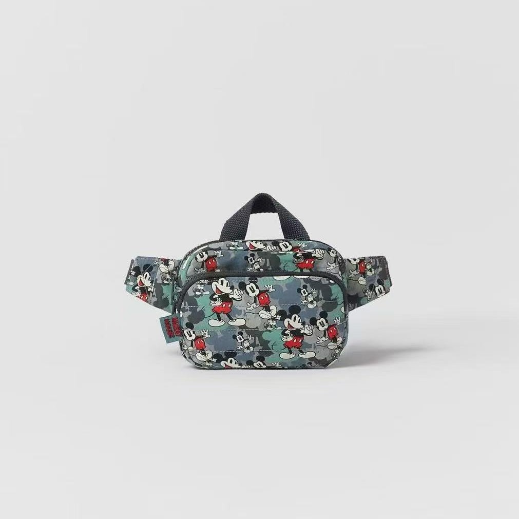 Cross-Border New Children's Bag, Infant Co-Branded Minnie Mouse Printed Waist Bag and Chest Bag 1506130057