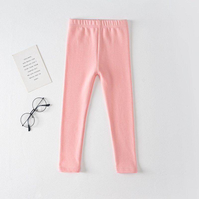 Leggings para niñas primavera y otoño Algodón puro Bebé Ropa exterior medias pantalones largos para niños pantalones para niños slim fit fábrica lote