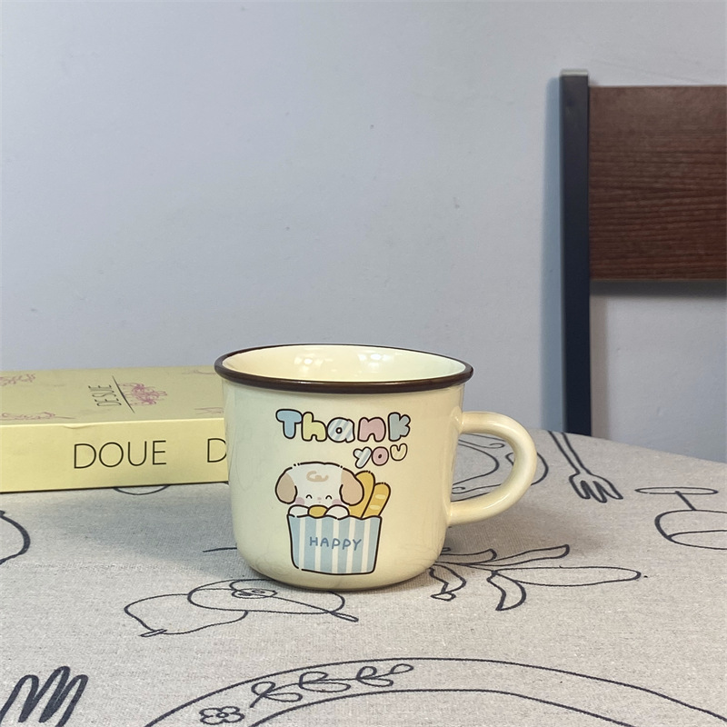 Regalos de cumpleaños para cachorros tazas de desayuno de alto valor facial tazas de marca encantadoras tazas de agua creativas tazas de cerámica caja de regalo regalo