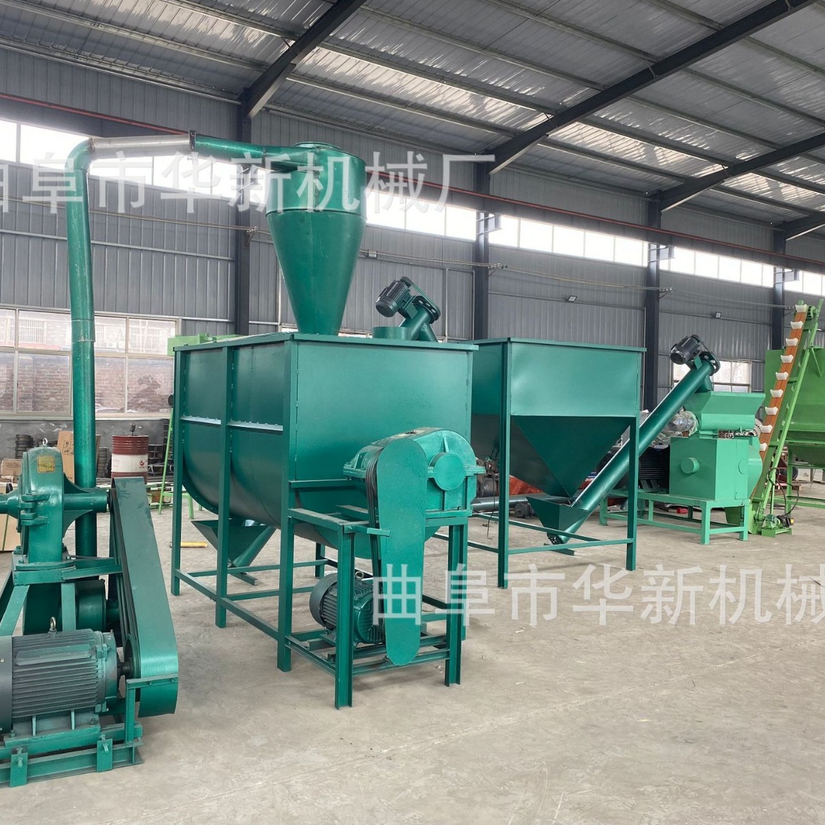 家用环模猪牛羊饲料颗粒机 家禽饲料加工机组 颗粒饲料成套设备