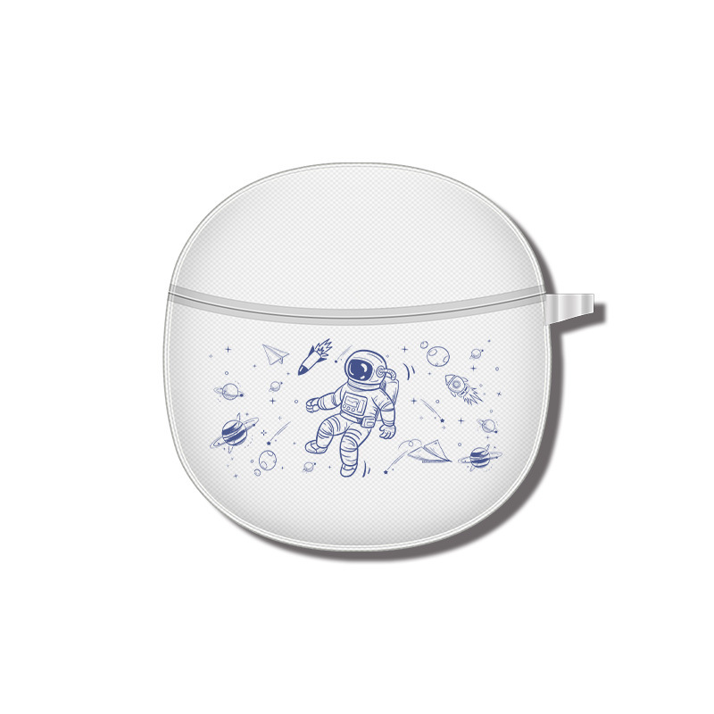 Compatible wireless headphones, transparent creative cartoon protective case, bluetooth