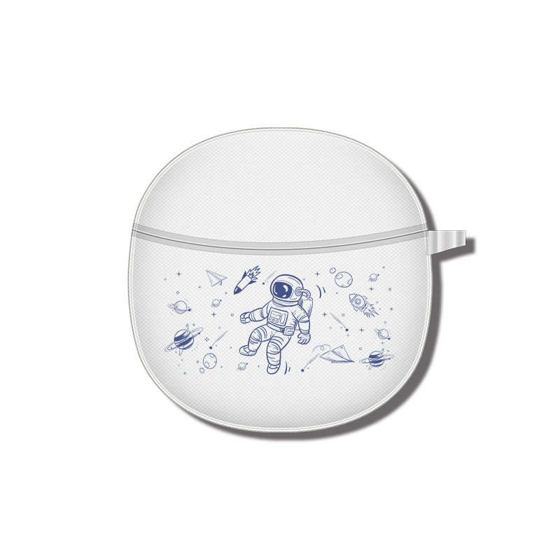 Compatible wireless headphones, transparent creative cartoon protective case, bluetooth