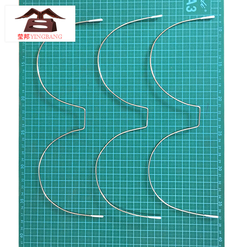 佛山南海莹邦厂家供应各种服装配件W连体不锈钢圈U钢圈 V型钢圈