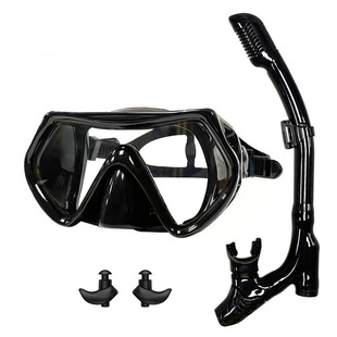 diving goggles large frame diving goggles silicone diving goggles frog goggles diving goggles suit snorkeling double drain valve breathing pipe