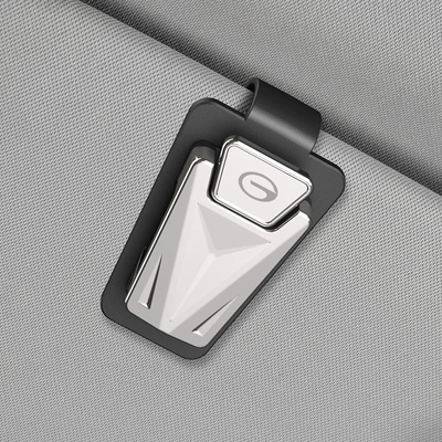 Car Glasses Clip/Bill Clip: Clip Car Sun Visor - bright-silver-trumpchi