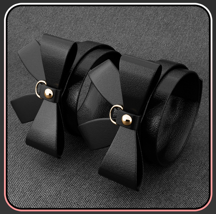 Jiuai SM Bow Binding Set with Handcuffs, Ball Gag, Whip and Nipple Clamps — detail image 38