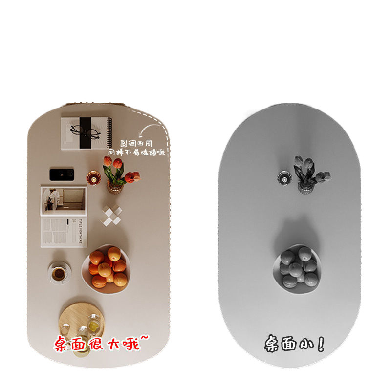 Mesa de centro Sala de estar Mesa de doble capa para el hogar Mesa lateral de sofá Casa de alquiler de apartamento pequeño nórdico simple Mesa de centro Balcón Mesa de té