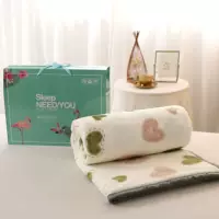 Одеяло в подарок, одеяло для благосостояния, утолщенная подарочная коробка, одеяло для сна, свадебное одеяло в подарок, фланелевое одеяло с возможностью печати loIg