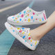Summer Heron Luxury LUCHI Hole Shoes Couple Graffiti Men's and Women's Casual Baotou Wading Outdoor Beach Breathable Sandals