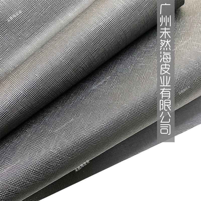 头层牛皮十字纹箱包用经典真皮现货供应