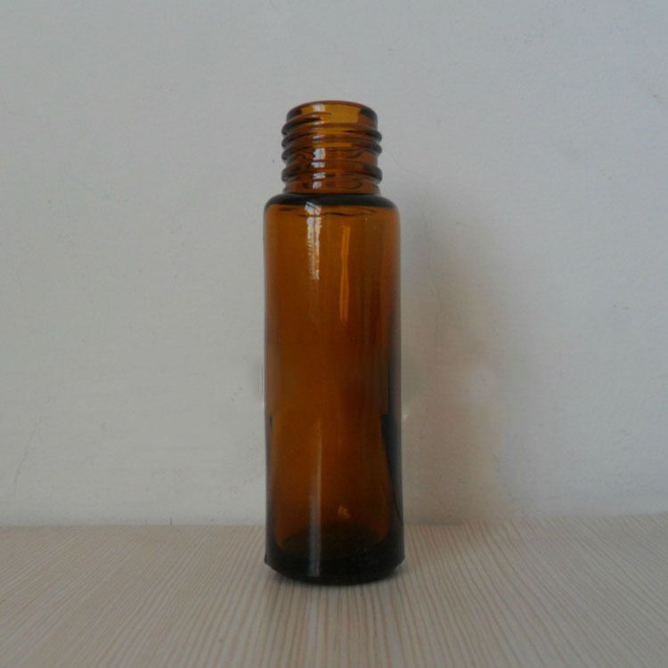 10ML高档棕色香水瓶，玻璃瓶滚珠瓶16牙茶色