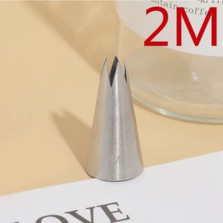 2M# 5齿裱花嘴 304不锈钢 焊接抛光 奶油蛋糕烘焙DIY工具 小号