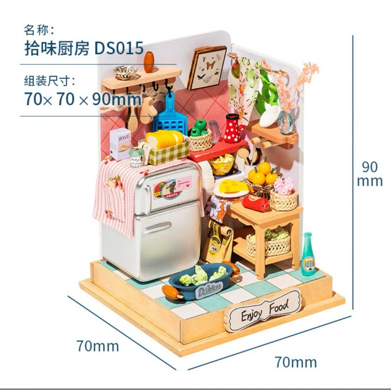 Hut, small toy, wooden constructor, DIY house, anti-stress, Birthday gift