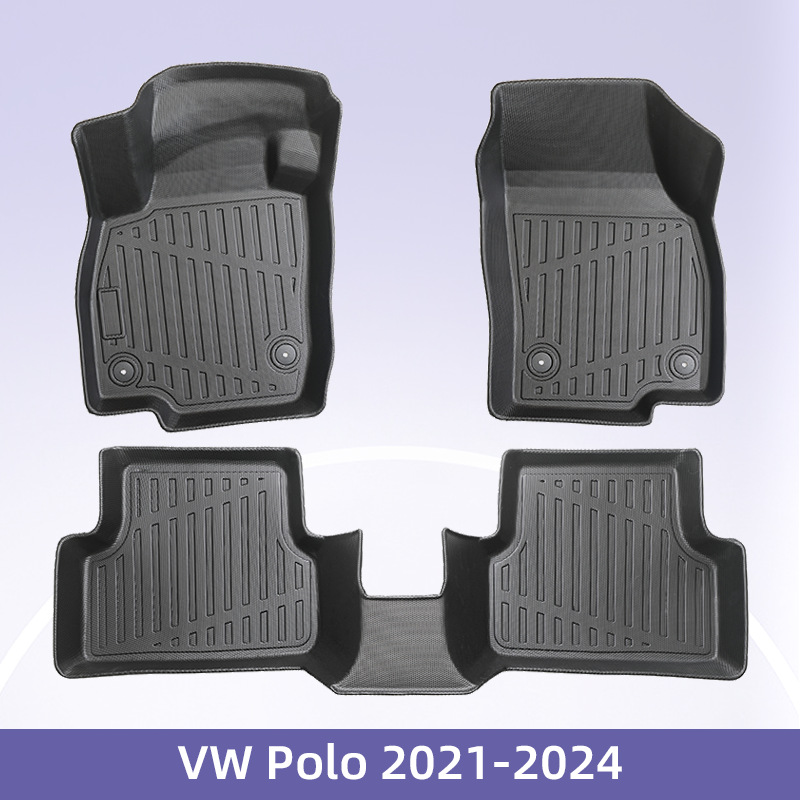 Europa aplicable VW POLO2021 - 2024 combustible 3D todo el tiempo material TPE cojín de pie cojín del maletero