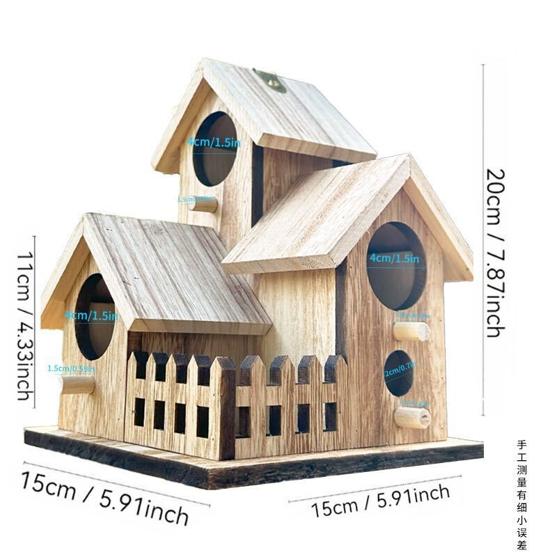 国境を越えた木製鳥の巣フェンス肥厚オウム小屋牧歌的な環境に優しい屋外巣ケージ鳥小屋鳥かご鳥小屋|undefined