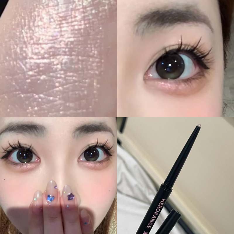 HERORANGE ink silk smooth eyeliner, color suave, maquillaje fino, no es fácil de desvanecerse, delineador de ojos novato