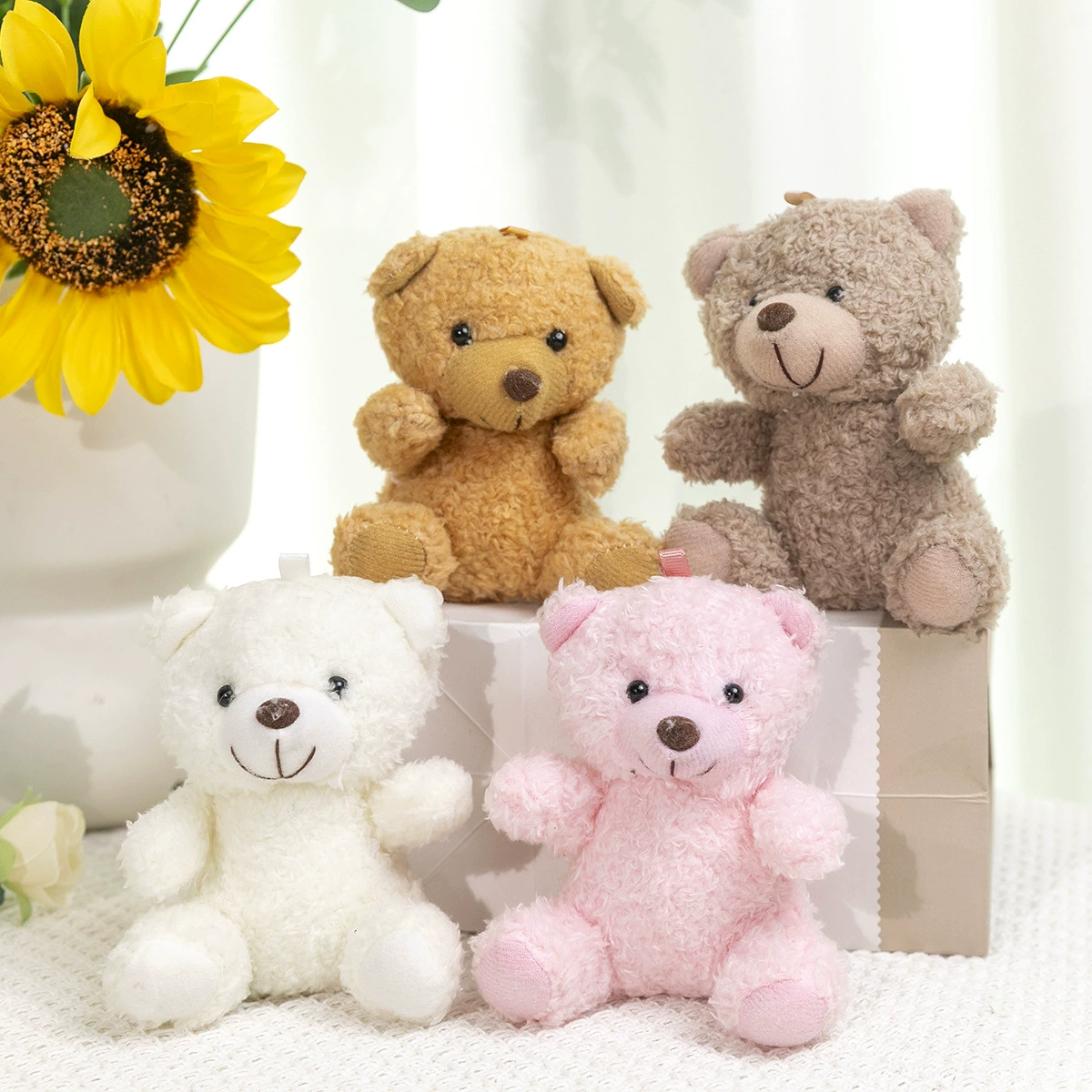 Новый четырехдюймовый зажим для кукол машина бутик машина плюшевая игрушка кукла брелок милый кукла ключ маленький кулон