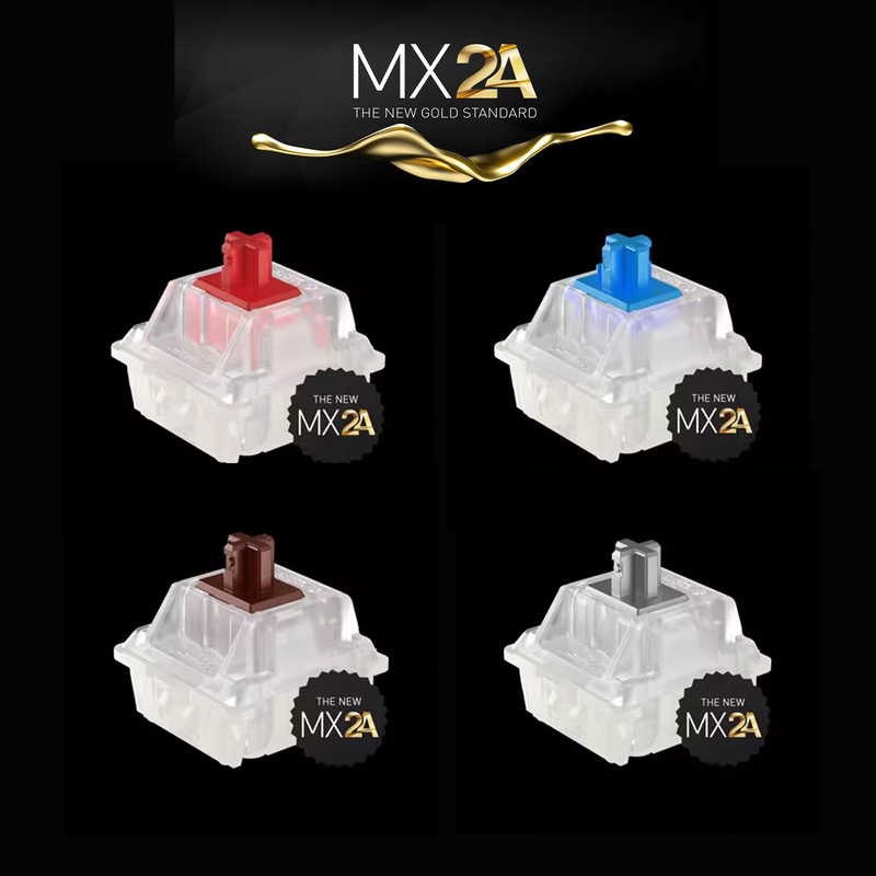 Cherry Mx2A Three-Pin Five-Pin Mechanical Keyboard Switch Blue, Red, Brown, Black, Silver, Silent Red Switch, Rgb Transparent