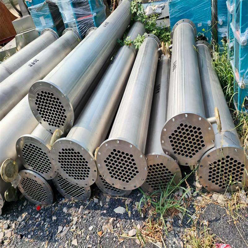 二手列管冷凝器 工业多用途换热器 不锈钢管壳式内循环连续工作