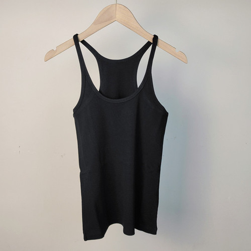 TOT camisole minimalist design organic cotton camisole slim stretch U-neck thin shoulder sleeveless top vest