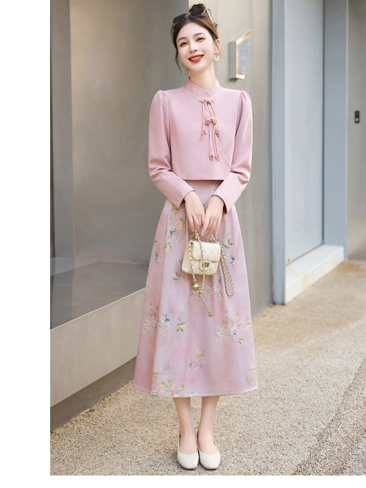 C5956 1640K ĐỒ BỘ NỮ HANTDC MÙA XUÂN THU ĐÔNG HỌA TIẾT HOA TRÔNG TRẺ HƠN TUỔI THỜI TRANG NỮ G05 SẢN PHẨM MỚI
