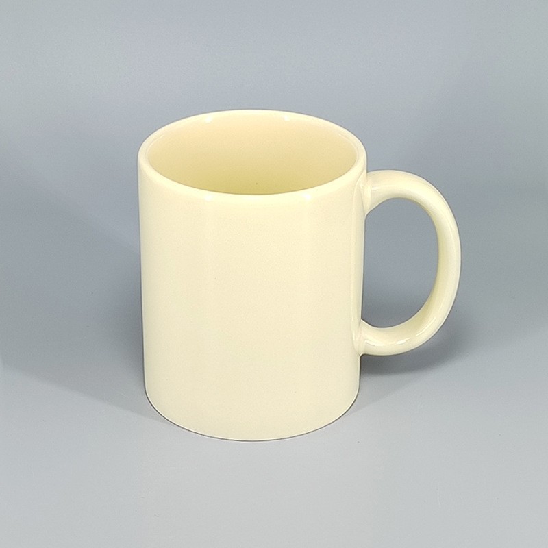 Fabricantes de tazas de cerámica personalizadas al por mayor suministro directo de comercio exterior 11oz impresión LOGO taza de sublimación de transferencia de calor hueso taza de agua de porcelana