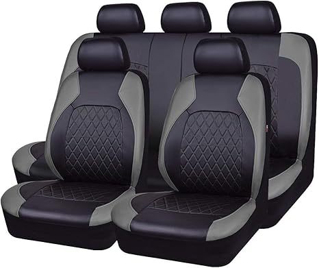 Universal Five-Seater Car Seat Cover, Leather Style, Suitable for All Seasons, Full Surround, Wear-Resistant Car Seat Cushion