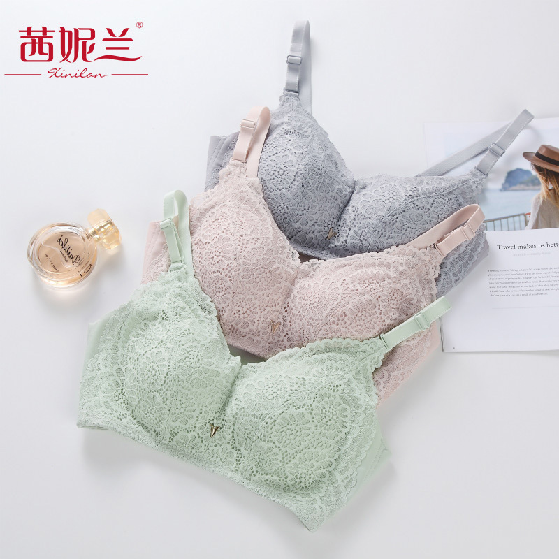 Qinilan High-Quality Healthy Intimates Mulberry Silk Comfortable Sleep Sexy Light Bra 39123