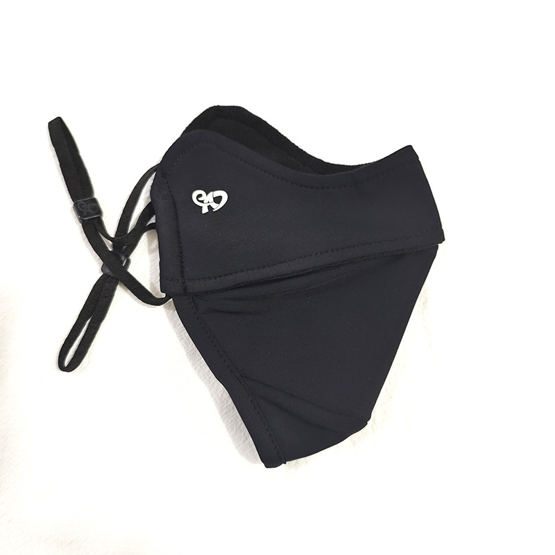 Otoño e Invierno forrado de lana gruesa máscara cálida protección ocular de alta esquina ciclismo protección solar a prueba de polvo máscara de adelgazamiento máscara de hombres y mujeres máscara