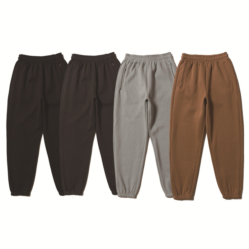 Yeezy Season6 Calabasas Coconut Pure Color Loose High Street Pants Kanye's Same Casual Pants