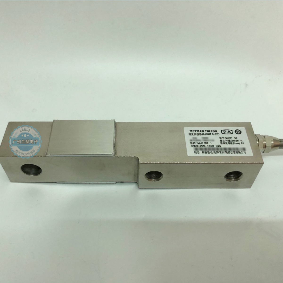 SBT-2梅特勒托利多称重传感器,SBT-3T剪切梁4M电缆