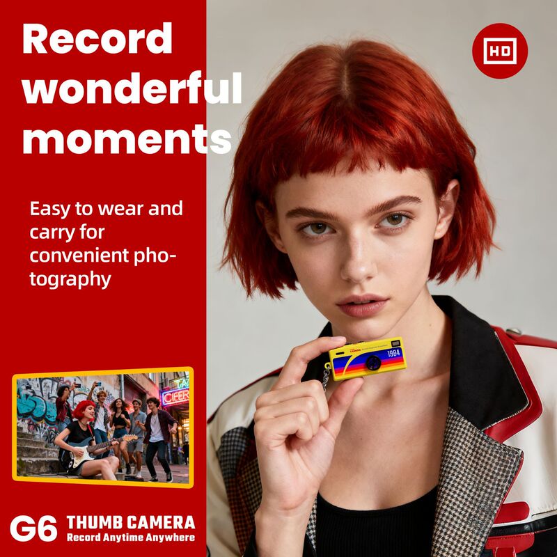 Cross-border bestseller G6 HD thumb camera, portable retro mini camera with built-in filters for students Cross-border bestseller G6 HD thumb camera, portable retro mini camera with built-in filters for students