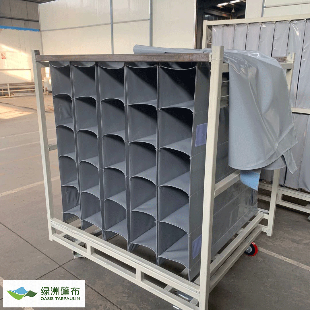 汽车零部件周转车布袋工件料架车台车工装车物流运输周转帆布袋