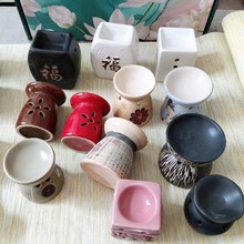 库存批发镂空小号干烧陶瓷香薰炉室内蜡烛香薰灯家用美容院精油灯