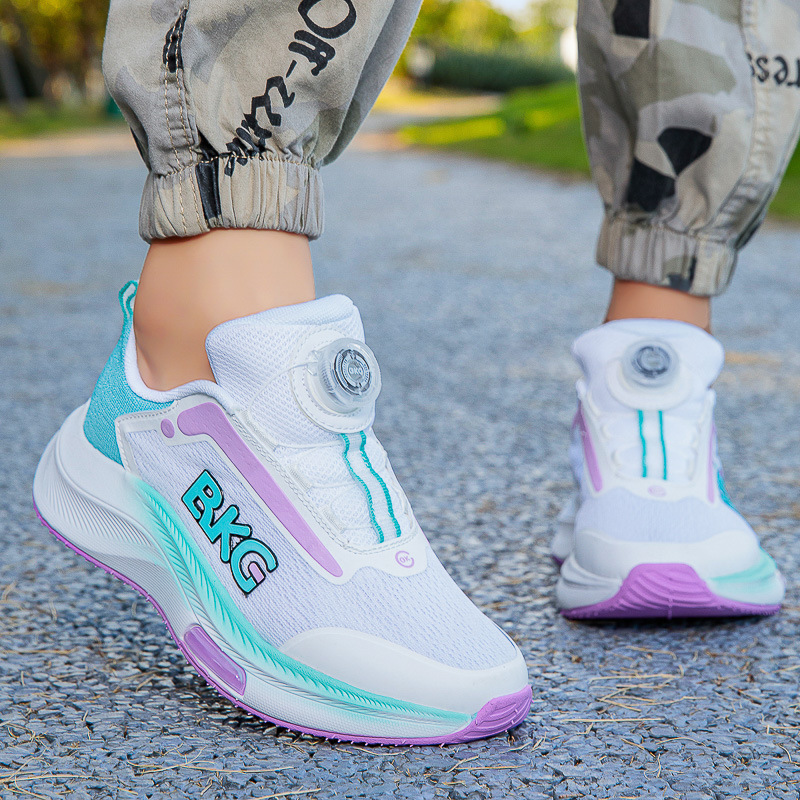 BKG children's shoes, girls' sports shoes, shock-absorbing children's shoes, youth boys' physical exam running shoes, double-mesh jump rope shoes