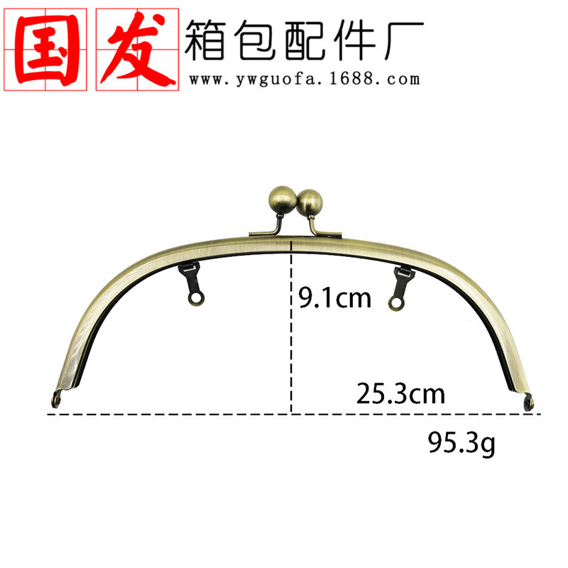 In stock: 25cm curvo liso sin agujeros cabeza de bola oro viscosa bronce