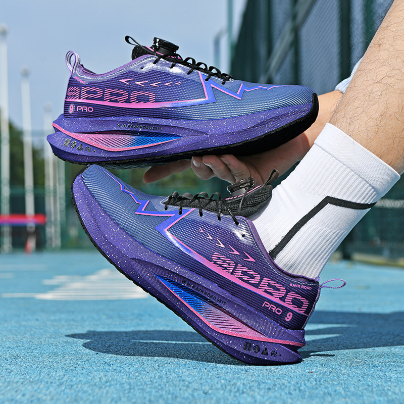 Red Rabbit 9Max Knob Version Couple's Carbon Plate Running Shoes Ultra-Light Shock-Absorbing Racing Professional Running Sports Shoes for Teenagers Red Rabbit 9Max Knob Version Couple's Carbon Plate Running Shoes Ultra-Light Shock-Absorbing Racing Professional Running Sports Shoes for Teenagers