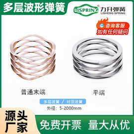 力升厂家直销 不锈钢多层对顶波簧 波纹弹簧 波形弹簧