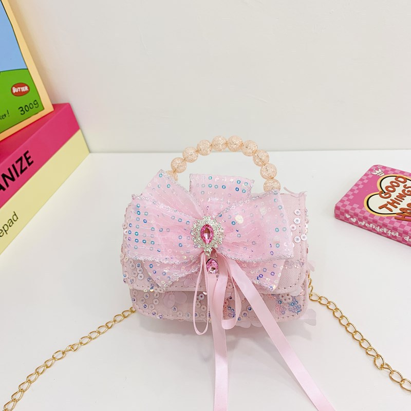 El arco de encaje Aisha bolsa de chicas hadas bolso de cambio de perlas 2025 primavera nuevo arco de rojo en línea bolso de tramo inclinado