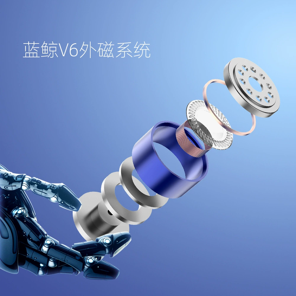 Lefei LF3 Blue Whale V6 Внешний магнитный моментный катушечный HiFi наушники с проводом, распаковка, игра, музыка, встроенные в ухо