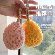日式蜂窝沐浴球洗面奶柔软海绵起泡泡洗澡不散搓澡两用浴花超柔软