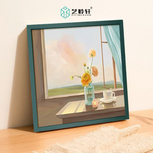 纯金属油画铝合金相框广告相框空框窄边画框证书框营业执照相框