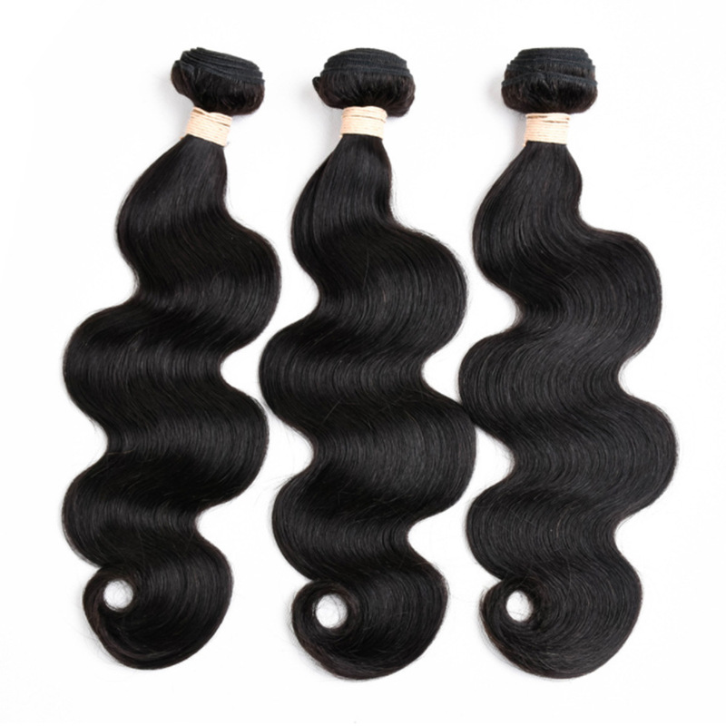 Wig African wig piece chemical fiber hair curtain spring hair bundle body wave black long straight hair curtain extension